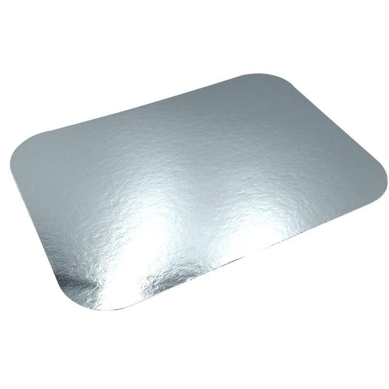1 Lb Oblong Heavy Foil Laminated Board Lid | 500/case