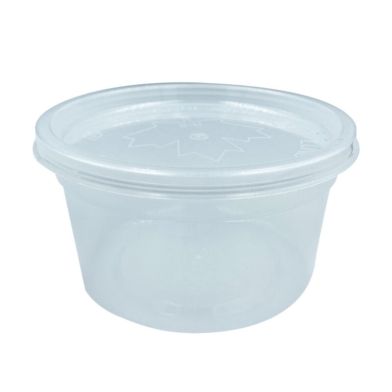 12oz Deli Container Clear with lid | 240/case - Image 2