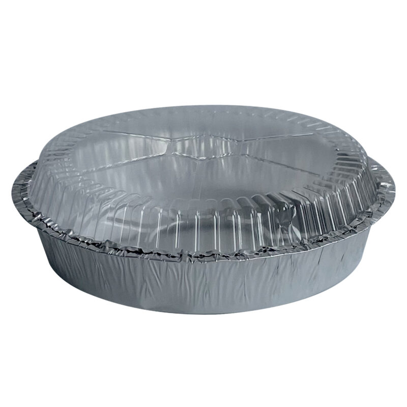 8" Round Heavy Weight Foil Take-out Pan | 500/case - Image 2
