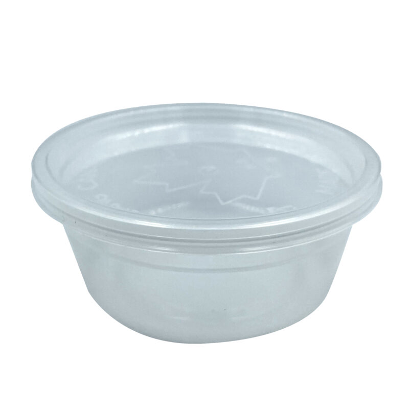 8oz Container Clear with lid | 240/case - Image 2